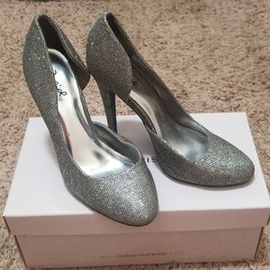 Silver Sparkle High Heels